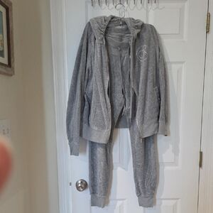 Calvin Klein Light Gray Cotton Blend Top